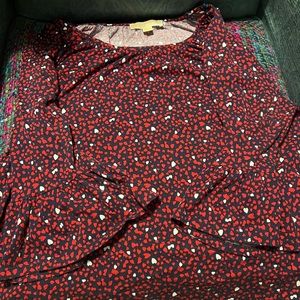 Michael kors heart blouse